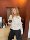 Sissal knit with stripes - Off white/beige