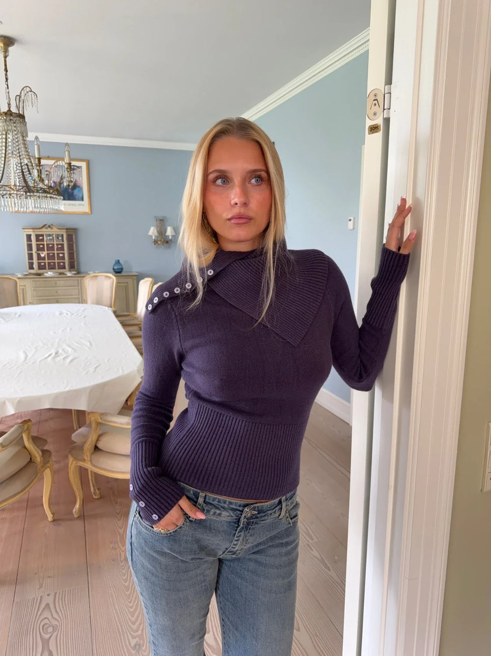 Haydith knit blouse - Purple