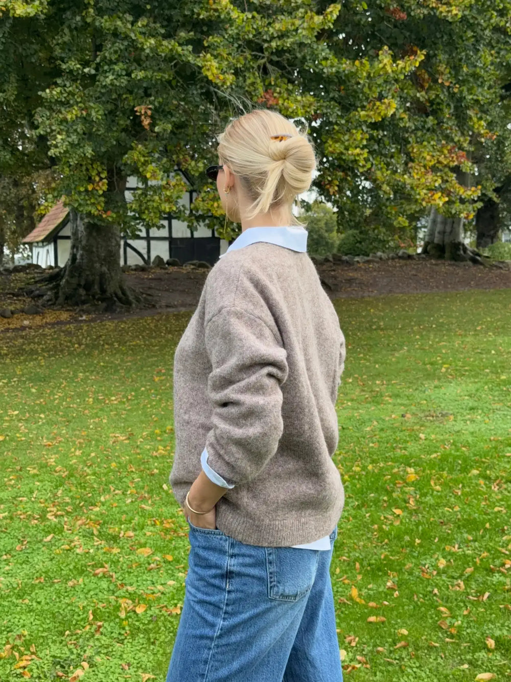 Orla knit blouse - Taupe