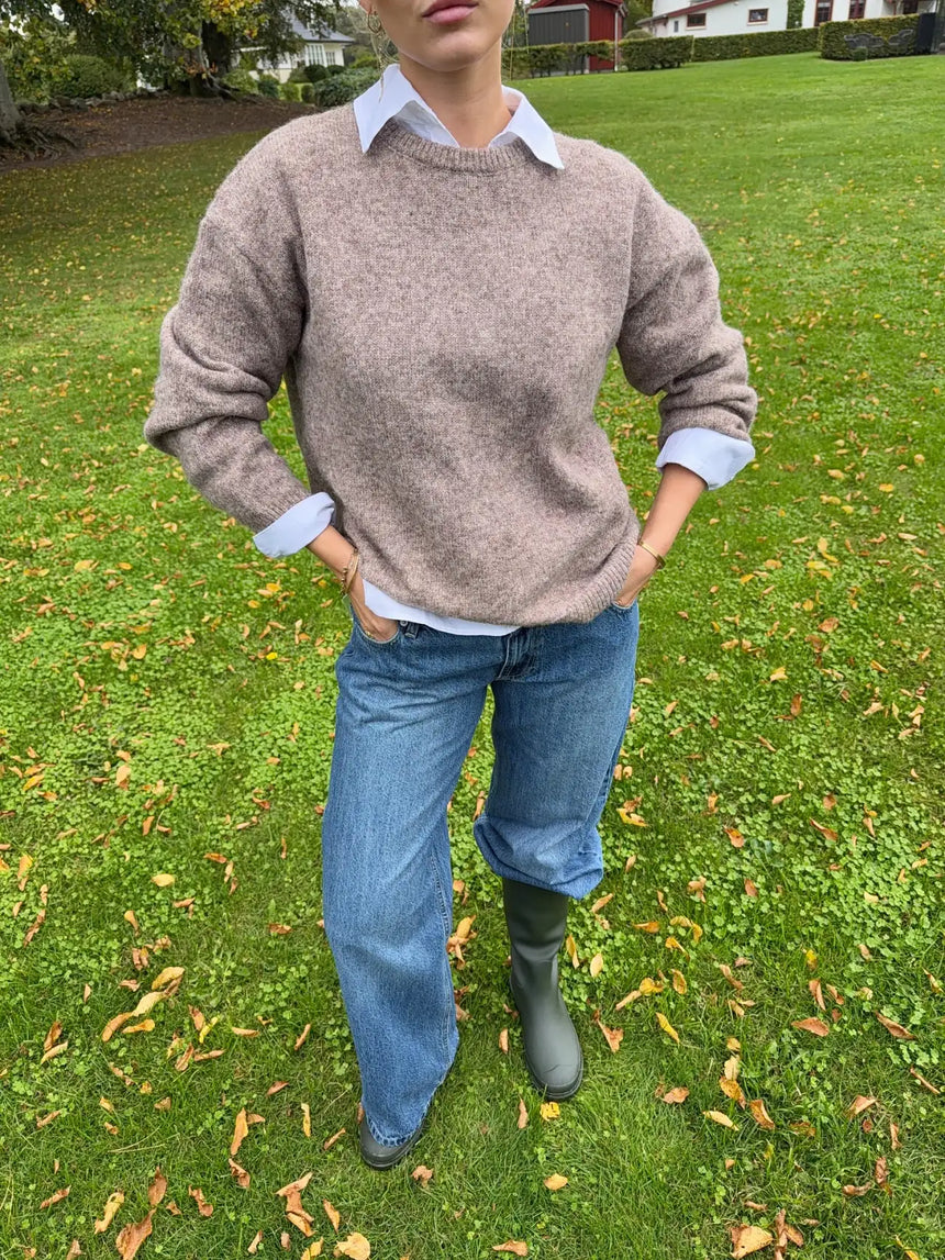 Orla knit blouse - Taupe
