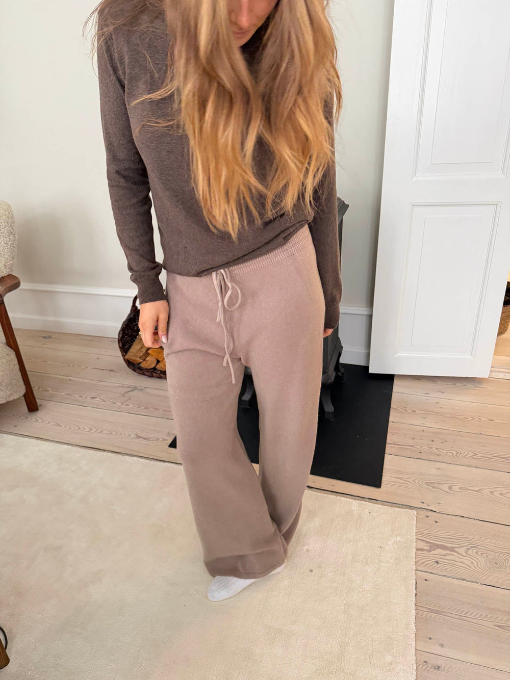 Rilo knitted pants - beige