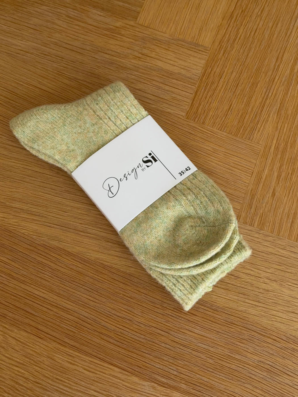 Knitted socks - Light green
