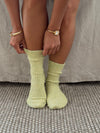 Knitted socks - Light green
