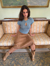 Serena knitted t-shirt - Light blue