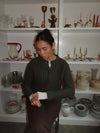 Vincent knitted cardigan - Dark green