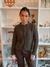 Vincent knitted cardigan - Dark green