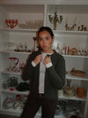 Vincent knitted cardigan - Dark green