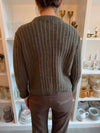 Vincent knitted cardigan - Dark green