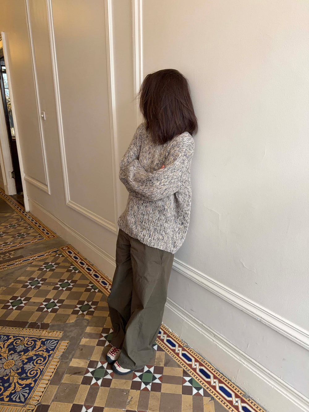 Jeala knit - Grey/beige