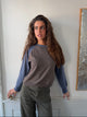 Oliva knit sweater - Blue/brown
