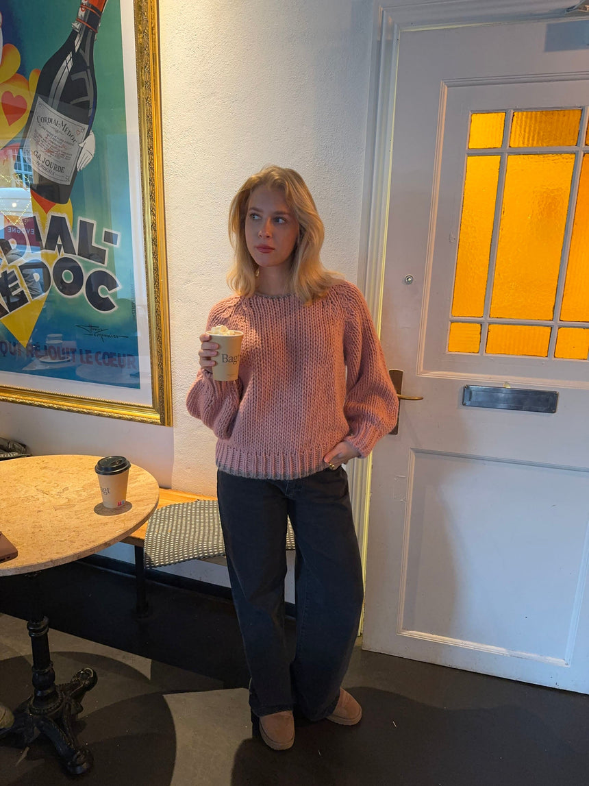 Lilou knit - Pink/grey
