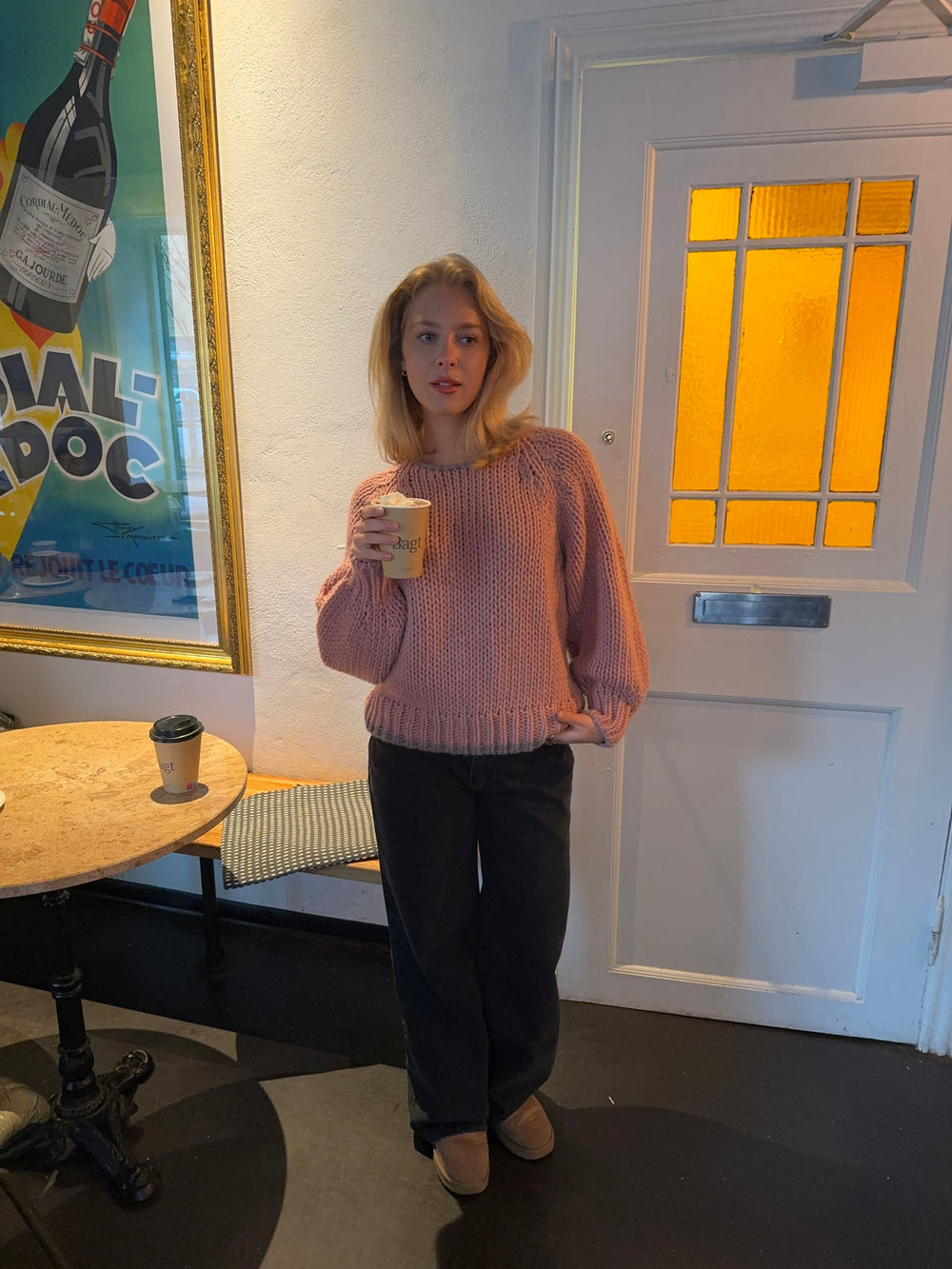 Lilou knit - Pink/grey