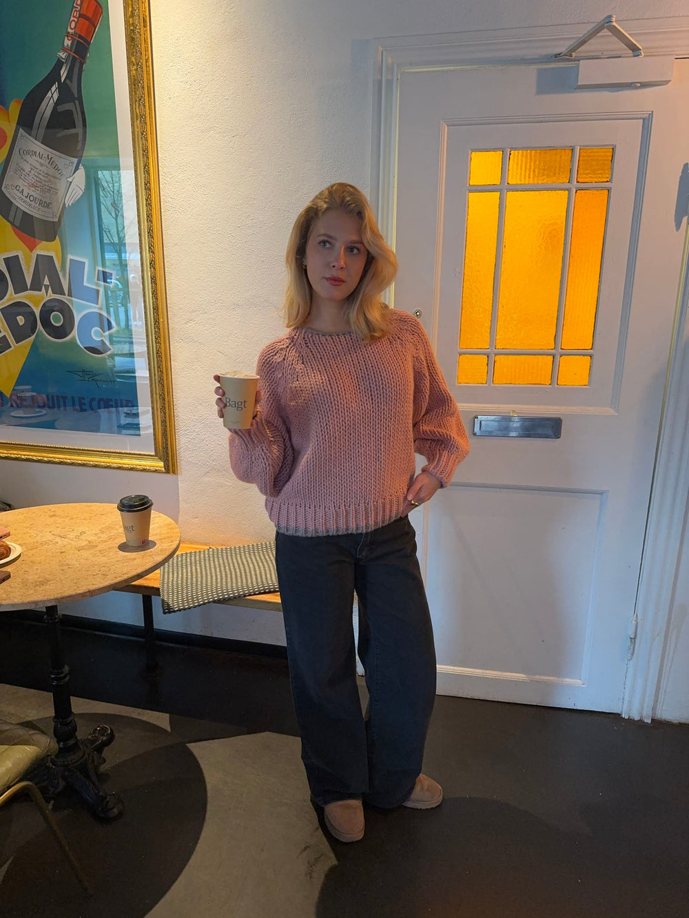 Lilou knit - Pink/grey