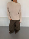Cholana knit with open back - Beige