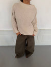 Cholana knit with open back - Beige