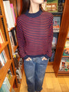 Dalina striped knit - Navy/red