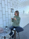 Idun knit with turtleneck - Khaki