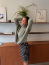 Kami zip up knit sweater – Green
