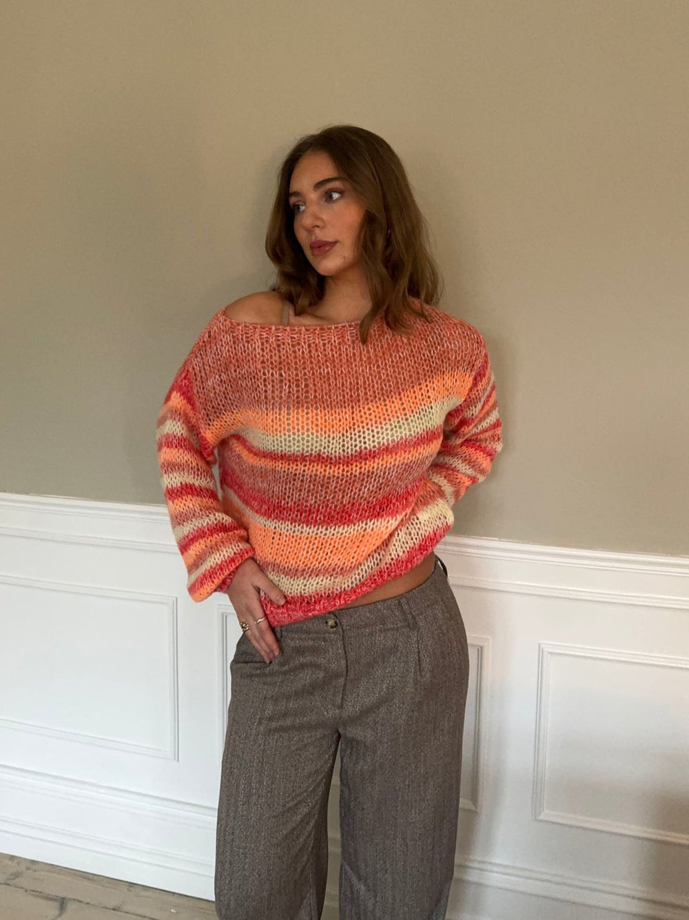 Helin knit - Red/orange