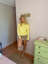 Beatrice knitted sweater – Yellow