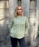 Raffaella knit sweater with balloon sleeves - Sage green