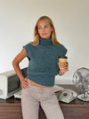 Nivena turtleneck vest - Blue