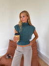 Nivena turtleneck vest - Blue
