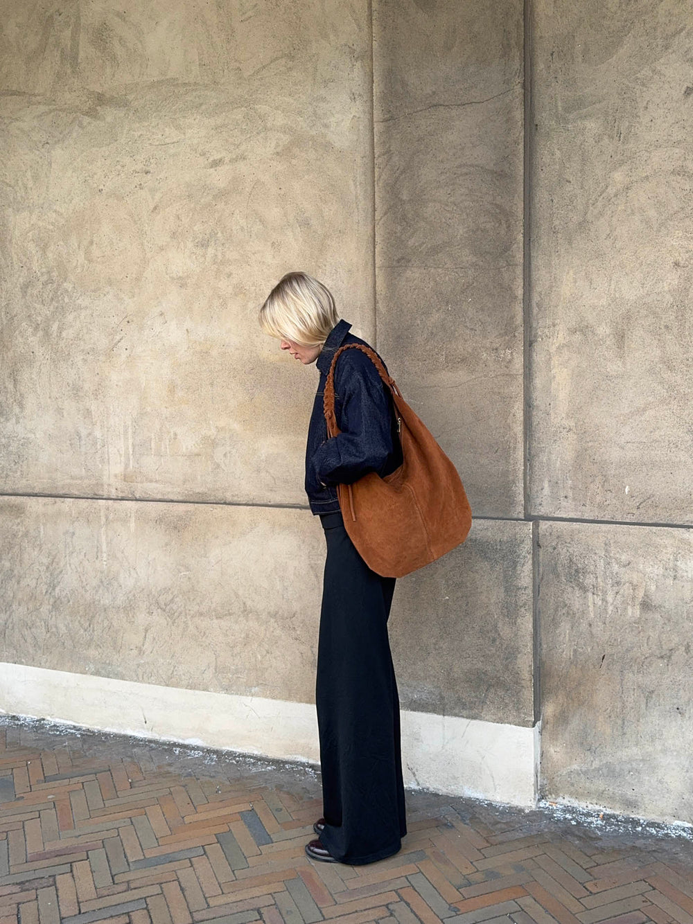 Fiala bag in suede - Brown