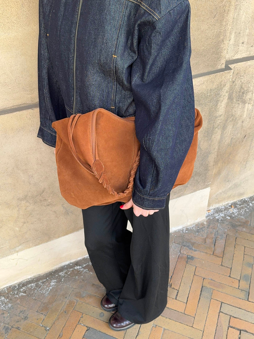 Fiala bag in suede - Brown