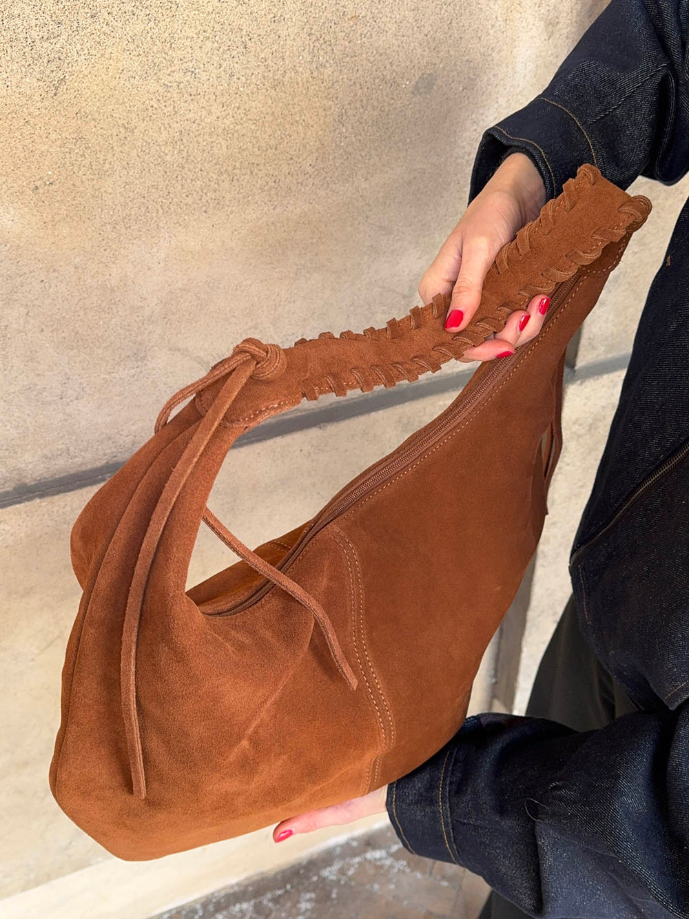 Fiala bag in suede - Brown