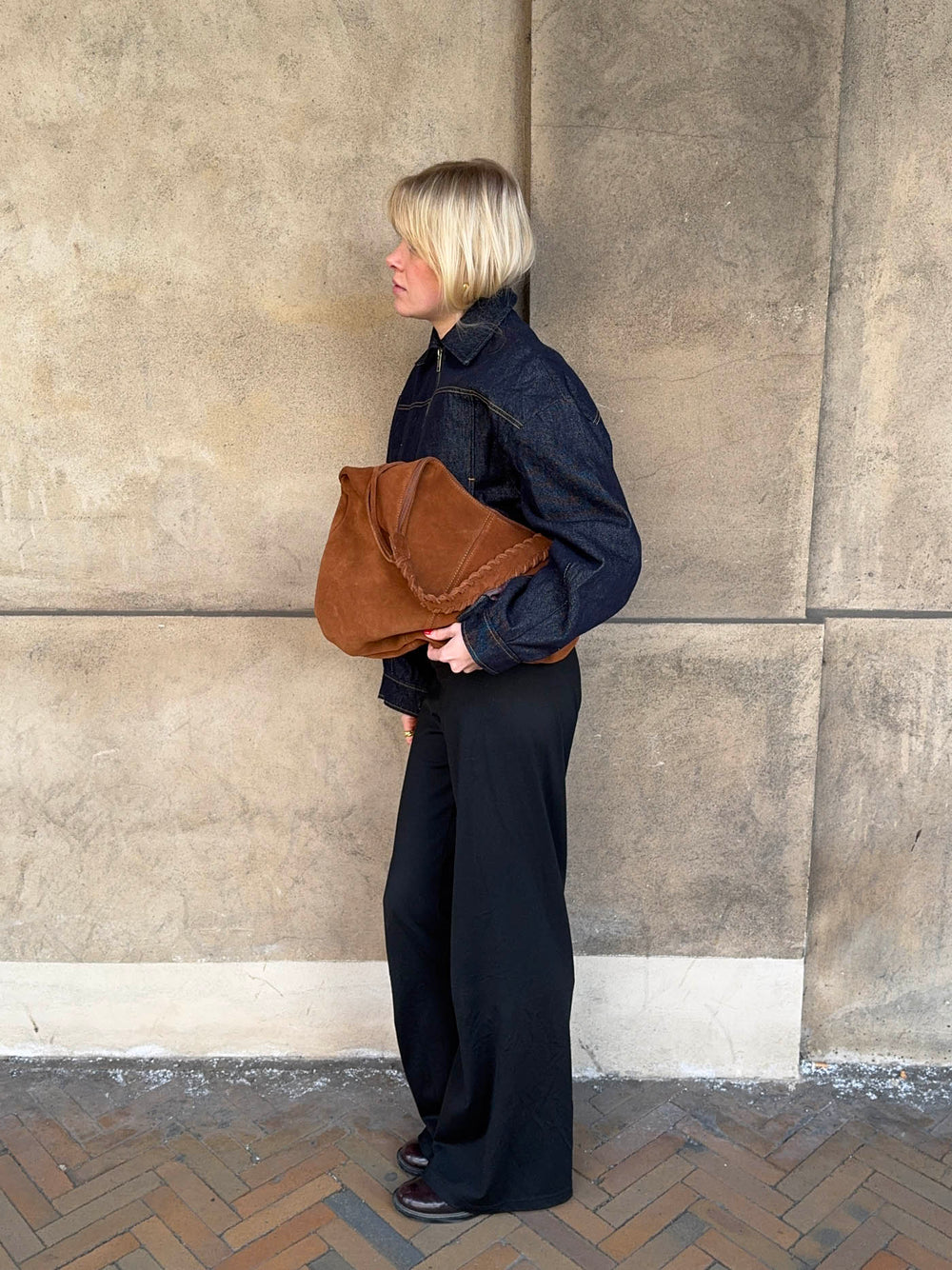 Fiala bag in suede - Brown