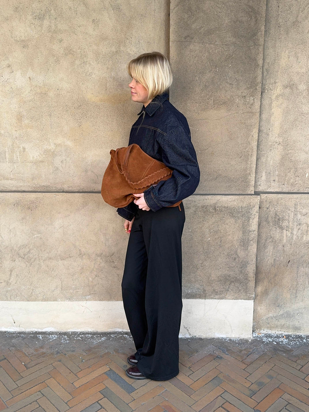 Fiala bag in suede - Brown