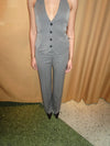 Giavanna suitpants with cut out - Grey