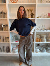 Finnja suit pants with straight legs - Grey