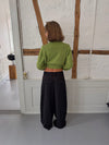 Trina suit pants with buckle detail - Black