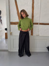 Trina suit pants with buckle detail - Black