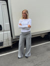 Janny sweatpants with lace - Grey