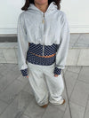 May sweatpants with polka dots - Grey/navy/white