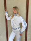 Isabelle sweatshirt - White/blue