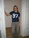 Lilana navy t-shirt w. 97 - Navy/white