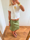 Scandivv t-shirt with buttons - White