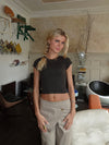 Eleni t-shirt - Brown