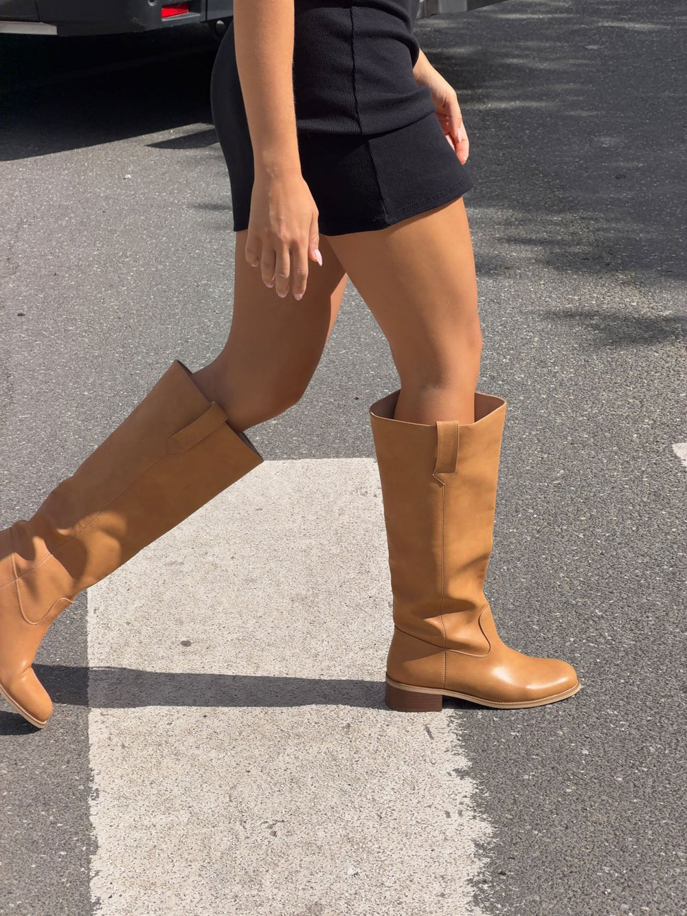 Justina tall boots - Camel