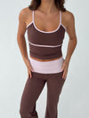 Essential tank top - Espresso/candyfloss
