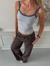 Wren tank top - Grey/blue