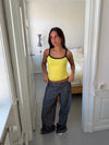 Wren tank top - Yellow/navy
