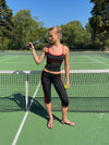 Speedana tank top - Jet black/cherry