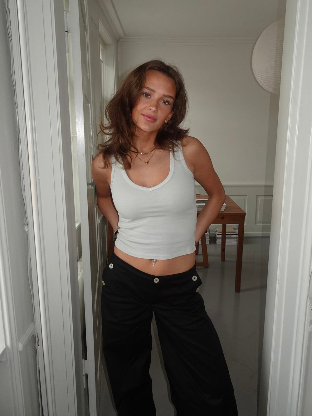 Chiara tank top - Light grey