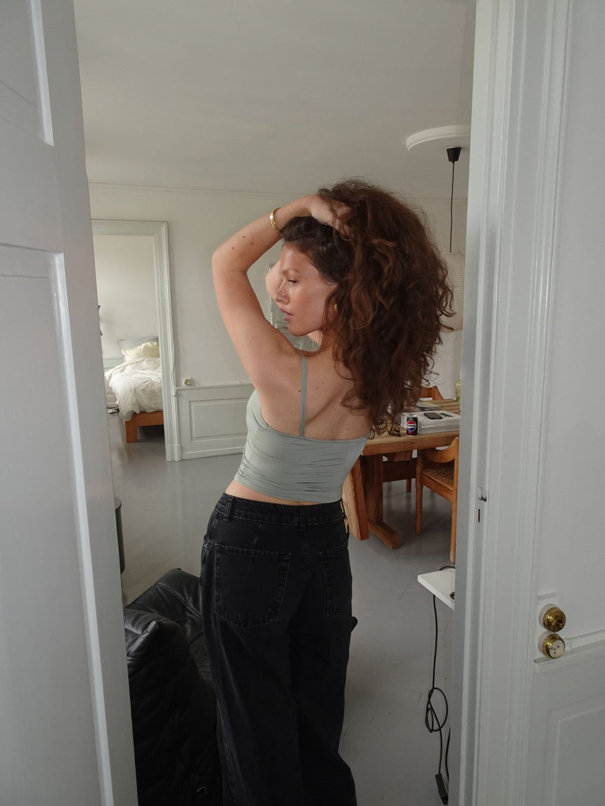 Dania tank top - Sage green