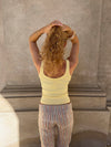 Julea ribbed tank top - Butter yellow